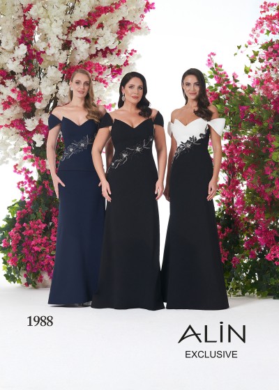 UNC Taşlı Karpuz Kol İpek Krep B.B.